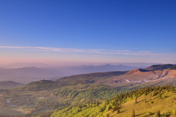 早朝の群馬県芳ヶ平
