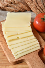 Sliced Swiss Cheese