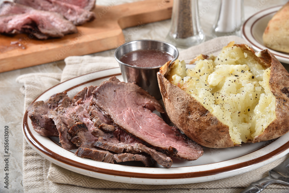 Sticker beef sirloin roast dinner