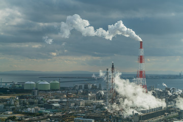 Factory in industrial area.