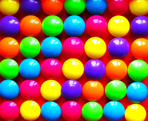 bright multicolored mosaic balls background