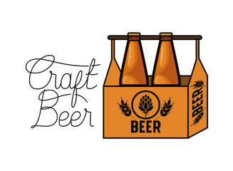 craft beer label isolated icon