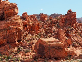 Fototapeta na wymiar valley of fire national park in nevada, red rock formations