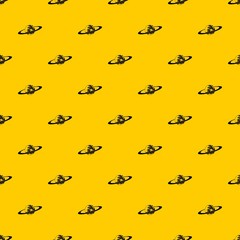 Saturn pattern seamless vector repeat geometric yellow for any design