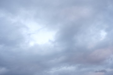 Bright evening Sky with clouds