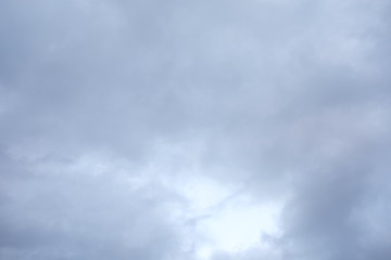 Bright evening sky with clouds