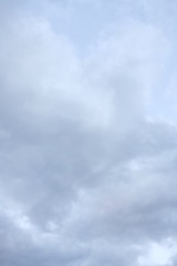 Bright evening sky with clouds