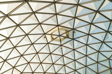 Glass roof dome