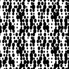 Halftone seamless abstract background with circles, ovals. Infinity geometric pattern. Vector illustration.     