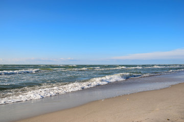 Fototapeta na wymiar Meer, Ozean, Hintergrund, Nordsee, Ostsee, Schaum, Natur, Welle, Sturm 