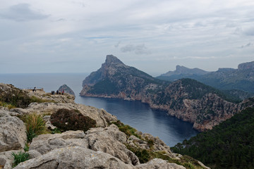 Fototapeta na wymiar am Cap Formentor, Mallorca, Spanien