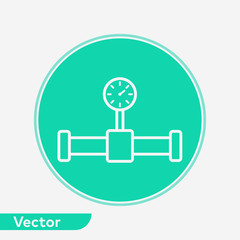 Pipe vector icon sign symbol