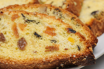 Healthy cookie with dry fruits. Macro shot of healthy cookie. Healthy food
