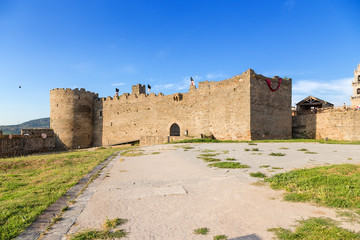 Naklejka premium Ponferrada, Spain. The citadel of the castle of the Knights Templar, XII - XV centuries