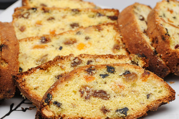 Healthy cookie with dry fruits. Macro shot of healthy cookie. Healthy food