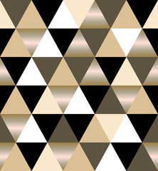 Fototapeta premium Elegant luxury triangular geometry pattern. Abstract stock vector illustration. for surface design, cover, wrapping paper, vip projects. 