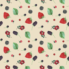 Watercolor seamless pattern