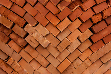 construction site of a brick house