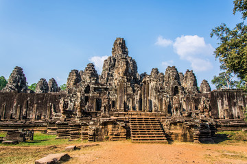 Naklejka premium Bayon castle is a stone castle of the Khmer empire.