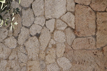 Stone wall texture.