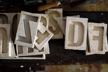 Moldes para fuentes tipográficas 04