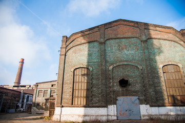 Old abandoned metallurgical plant