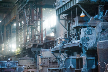 Old abandoned metallurgical plant