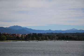Holidasy at Lake Maggiore in summer, Italy