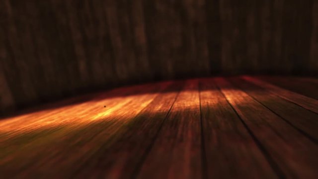 Wooden floor with motion camera Motion Graphics 3D Animation