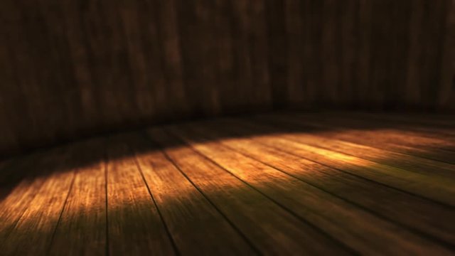 Wooden floor with motion camera Motion Graphics 3D Animation