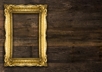 Retro Revival Old Gold Rustic Picture Frame