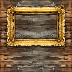 Big Rustic Old Gold Picture Frame - perfect mockup
