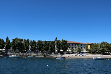 Arona at Lake Maggiore in Italy