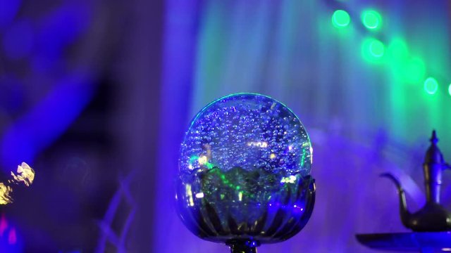 Dolly Right through cloth to crystal ball and ointment holder