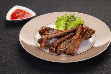Roasted pork ribs