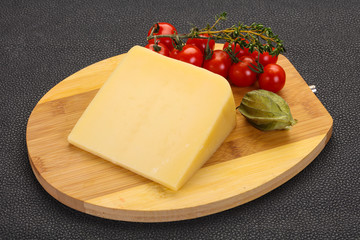 Hard parmesan cheese piece