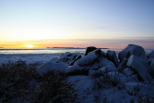Vinter Sea Shore
