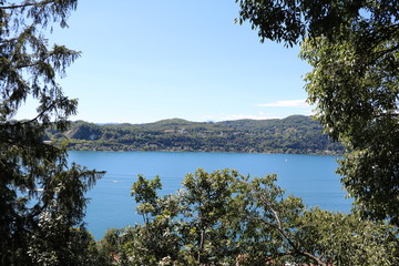 Fototapeta na wymiar Summer at Lake Maggiore in Italy