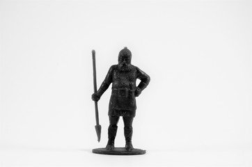 A collection of plastic toy soldiers