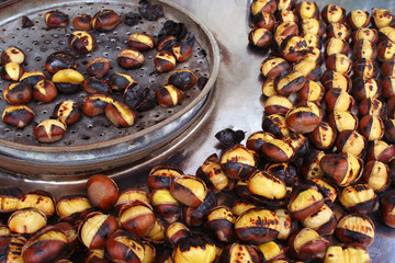 grilled chestnuts