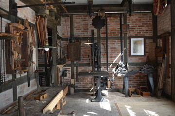 Fototapeta na wymiar Old Industry Factory Industrial Vintage Backround 