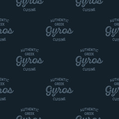 Gyros seamless pattern