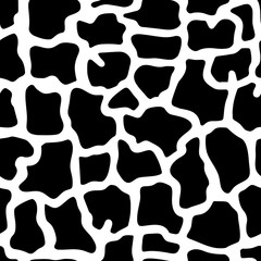 Hand drawn Animal Skin style vector seamless pattern. Abstract background. Great for fabric, textile, wrapping paper. Vector Illustration. 