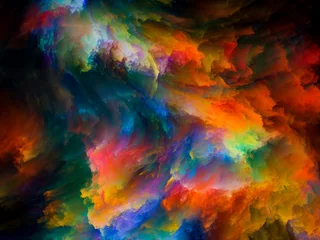 Acrylglas Duschewand mit Foto Gemixte farben Farbbewegung