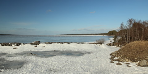 View over Lake Storsjon in Jamtland, Sweden
