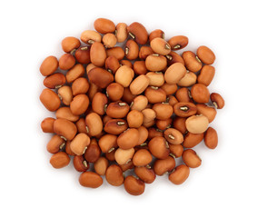 soybeans isolated on white background top view