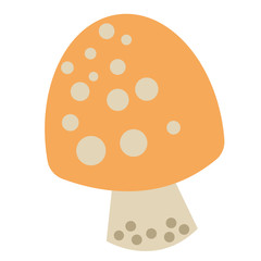 mushroom color simple illustration