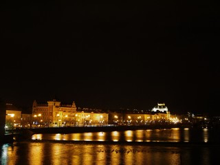 Fototapeta na wymiar Night view of Prague