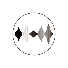 sound wave isolated icon