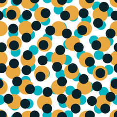 Abstract seamless pattern with randomly dots. Abstract background with little circles. Vector illustration.